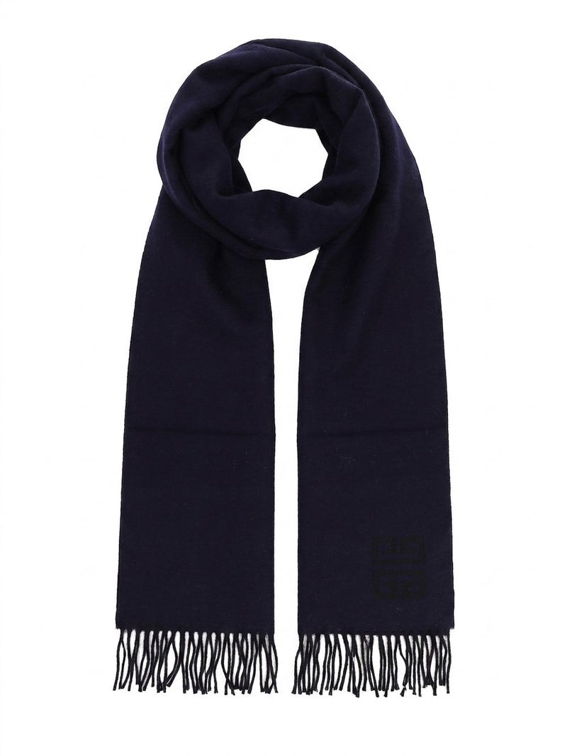 Givenchy Blue Wool Scarf