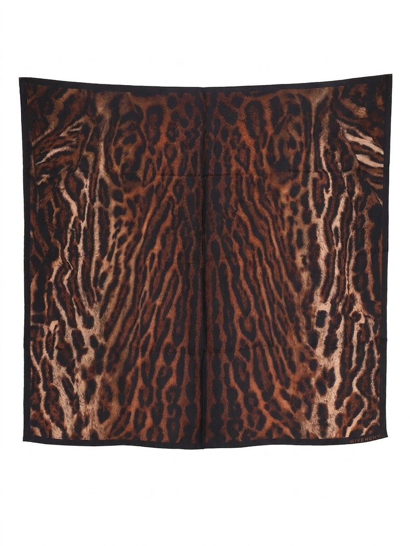 Givenchy Brown Silk Foulard