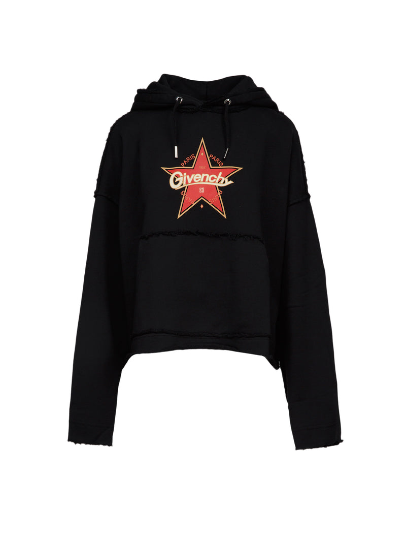 Givenchy Black Cotton Hoodie