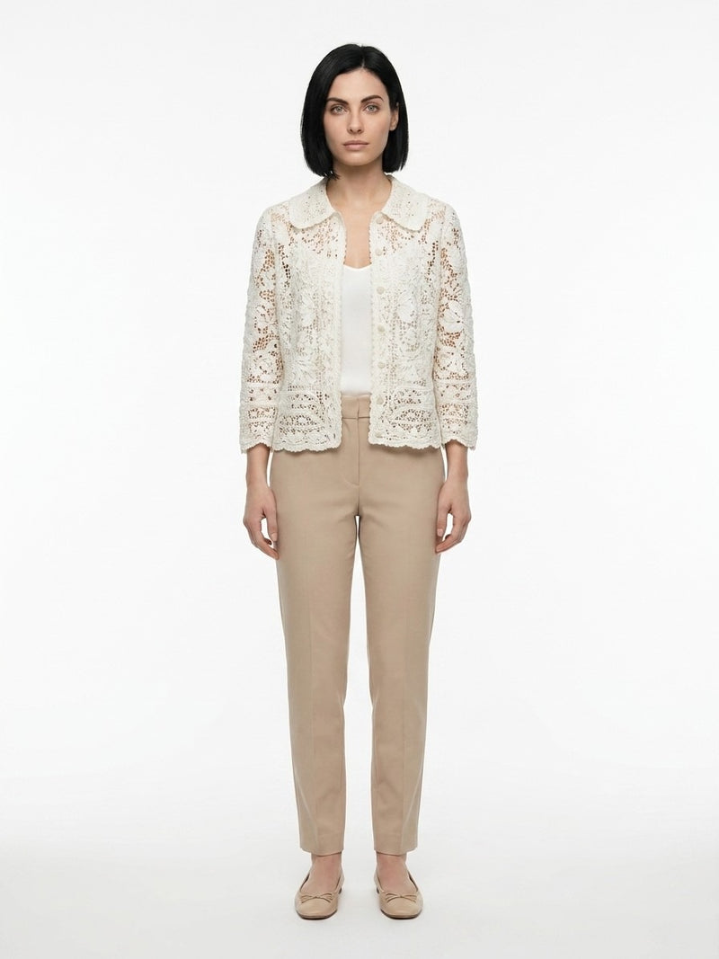 Dolce & Gabbana White Cotton Cardigan