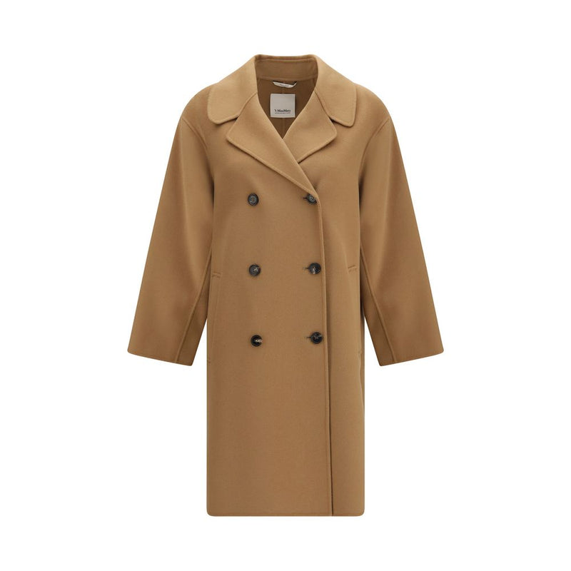 'S Max Mara Beige Wool Oves Aries Coat