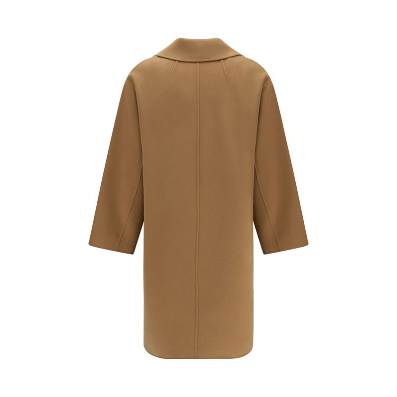 'S Max Mara Beige Wool Oves Aries Coat