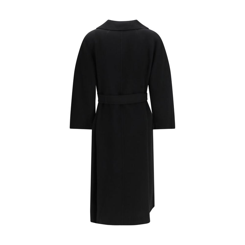 'S Max Mara Black Wool Oves Aries Coat