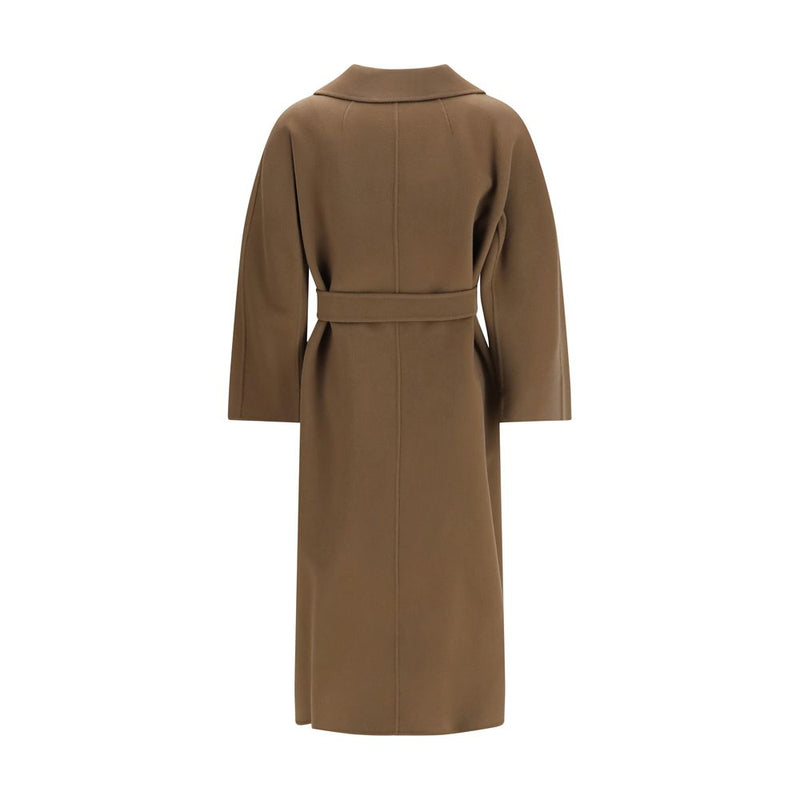 'S Max Mara Brown Wool Oves Aries Coat