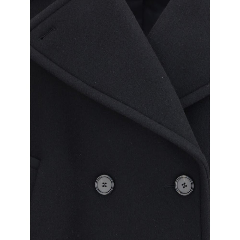 Chloé Black Wool Oves Aries Coat