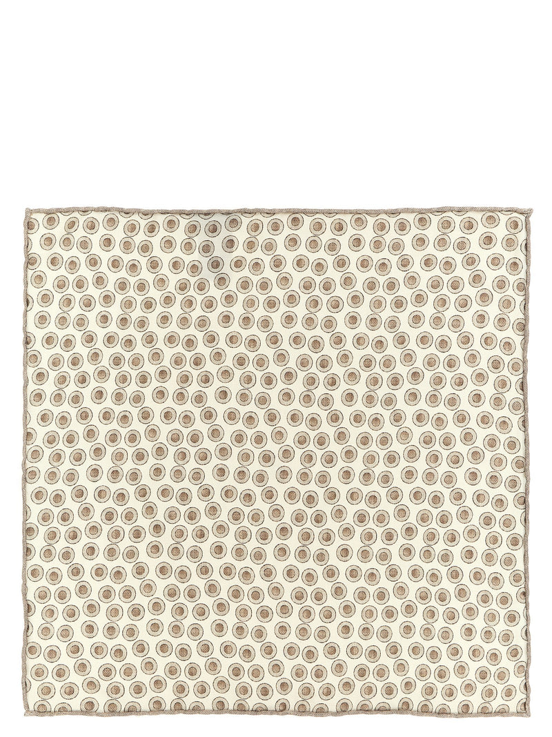 Brunello Cucinelli Beige Silk Foulard