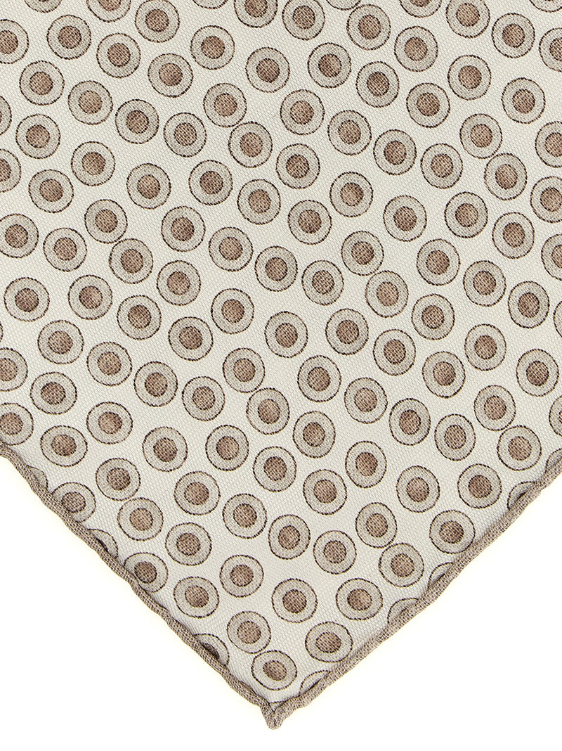 Brunello Cucinelli Beige Silk Foulard