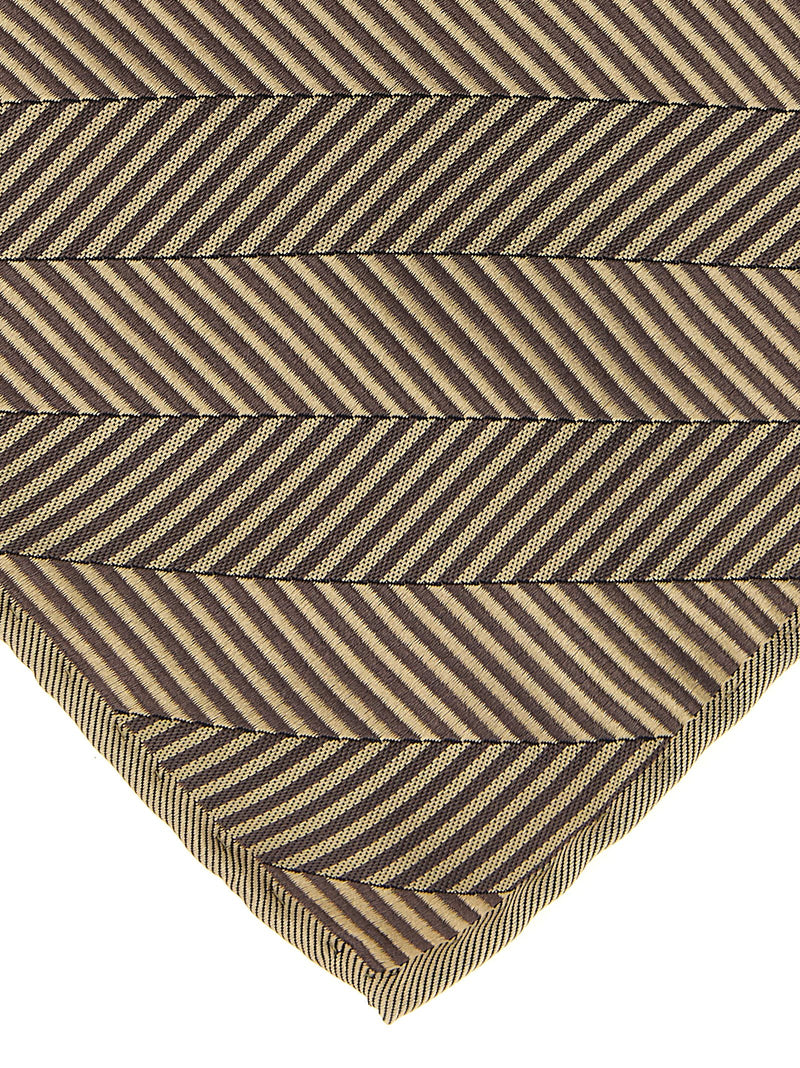 Brunello Cucinelli Beige Silk Pocket Square