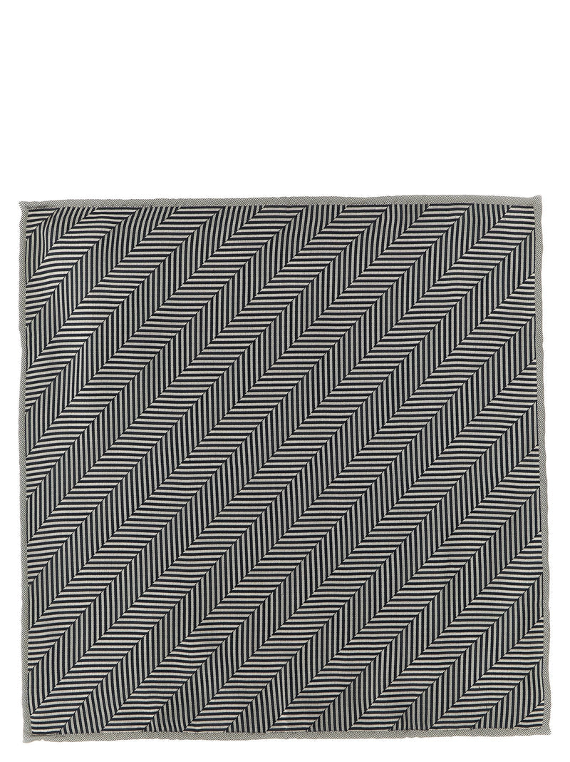 Brunello Cucinelli Gray Silk Pocket Square
