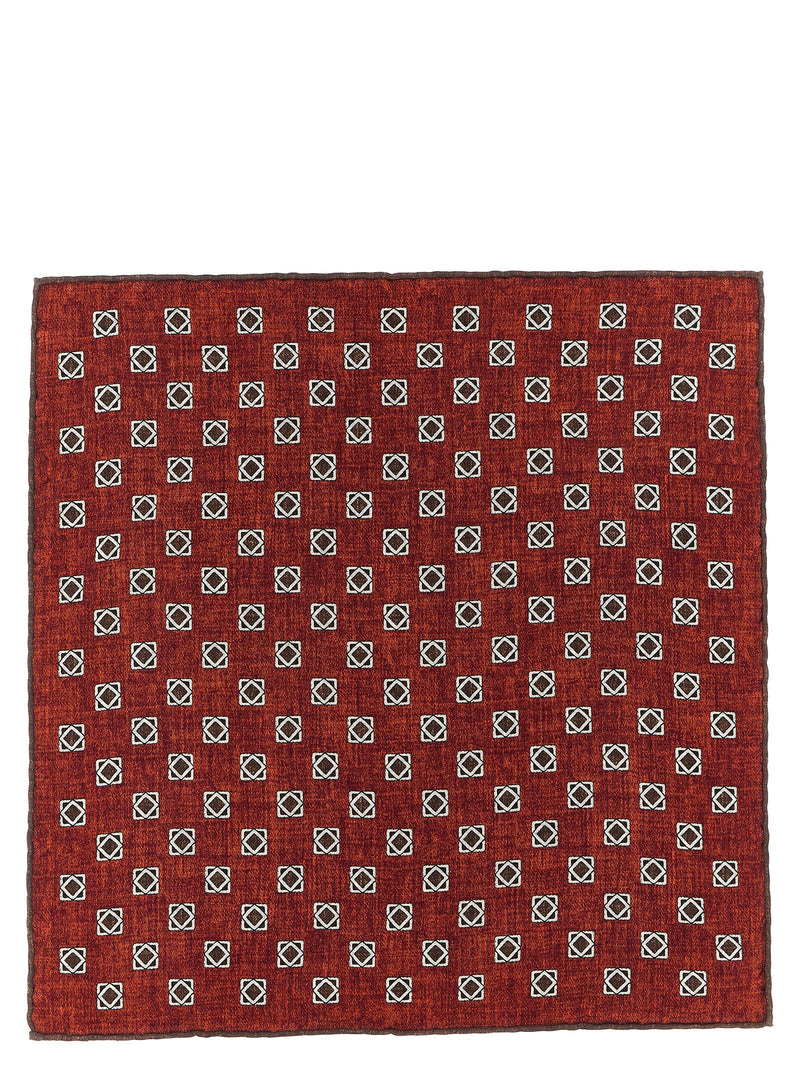 Brunello Cucinelli Multicolor Silk Pocket Square