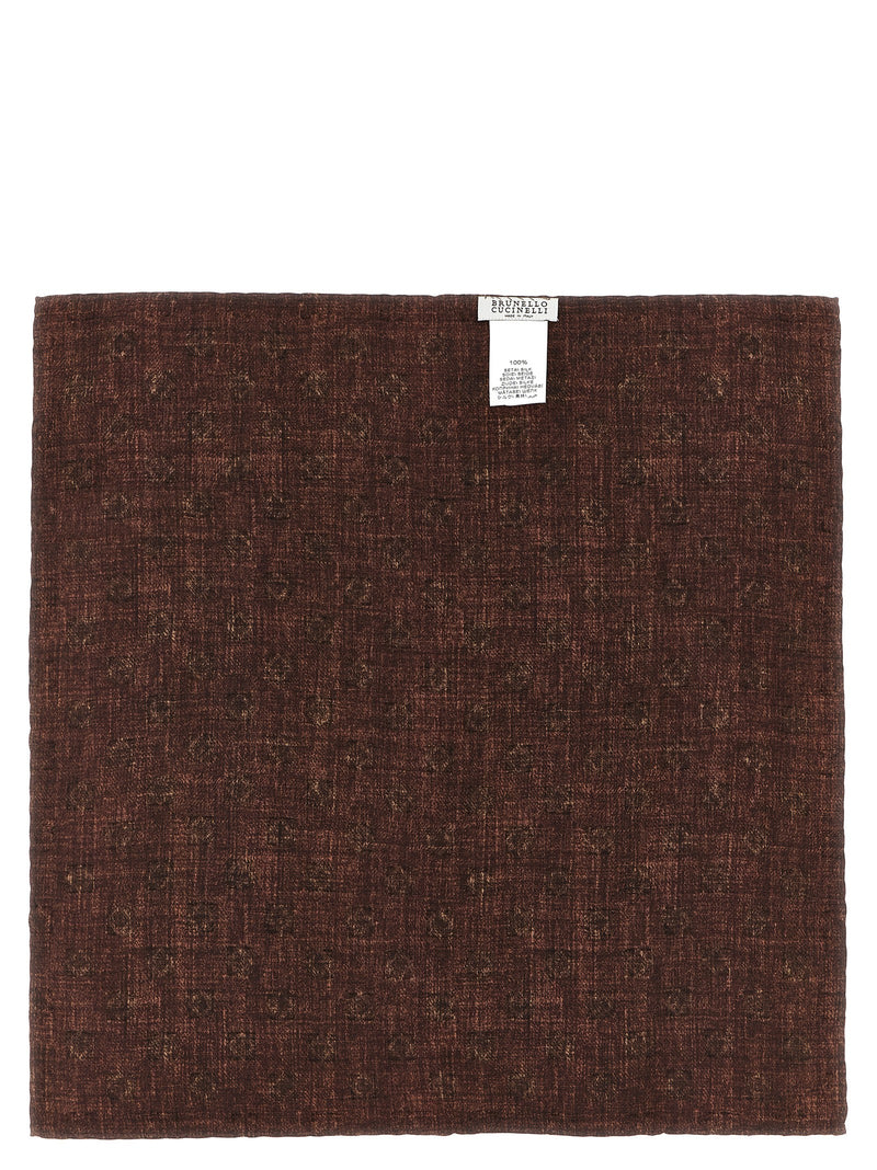 Brunello Cucinelli Multicolor Silk Pocket Square