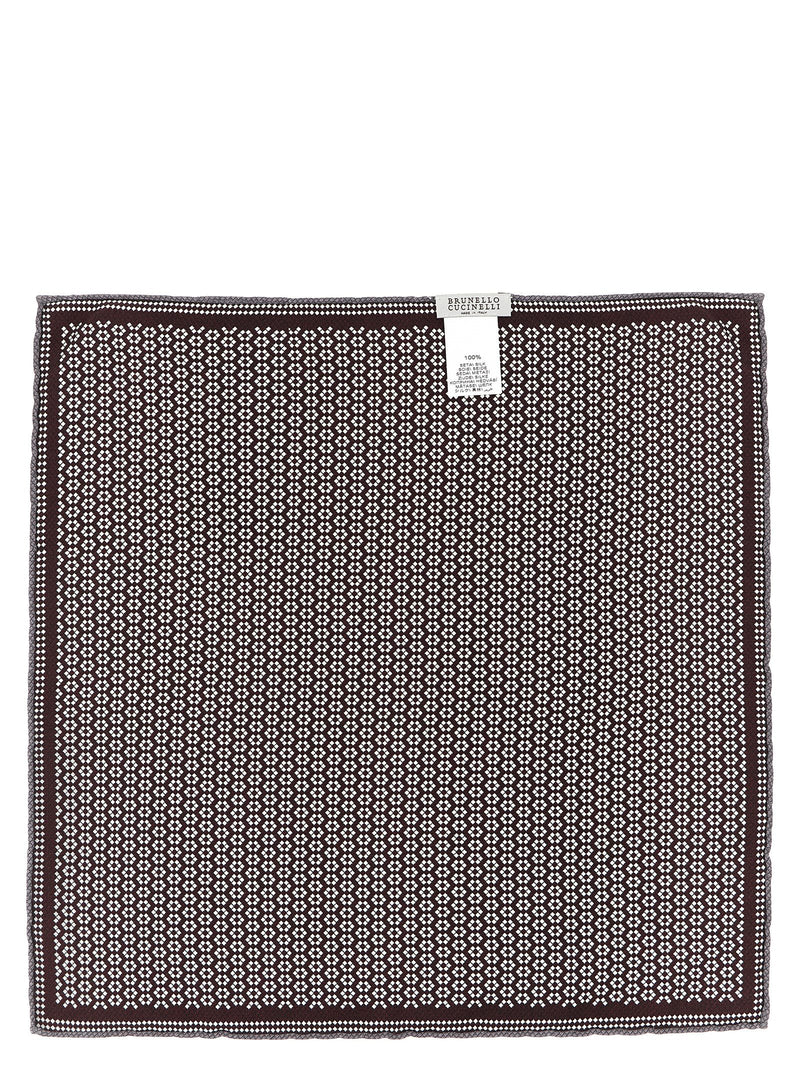 Brunello Cucinelli Multicolor Silk Pocket Square