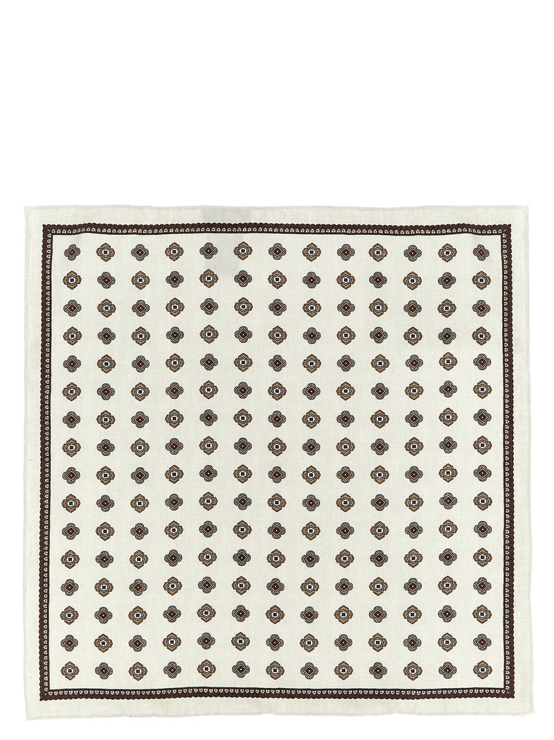 Brunello Cucinelli Multicolor Silk Pocket Square