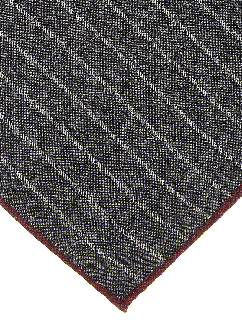 Brunello Cucinelli Gray Silk Pocket Square