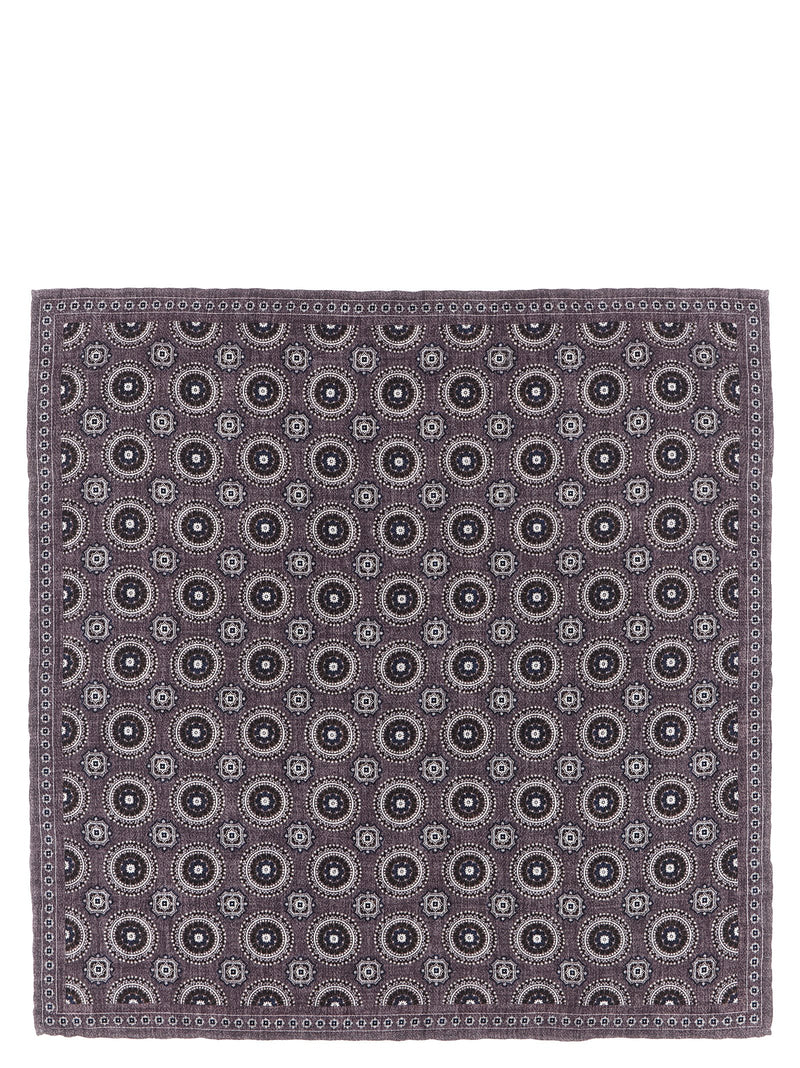 Brunello Cucinelli Multicolor Silk Pocket Square