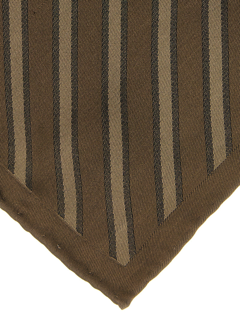 Brunello Cucinelli Brown Silk Foulard