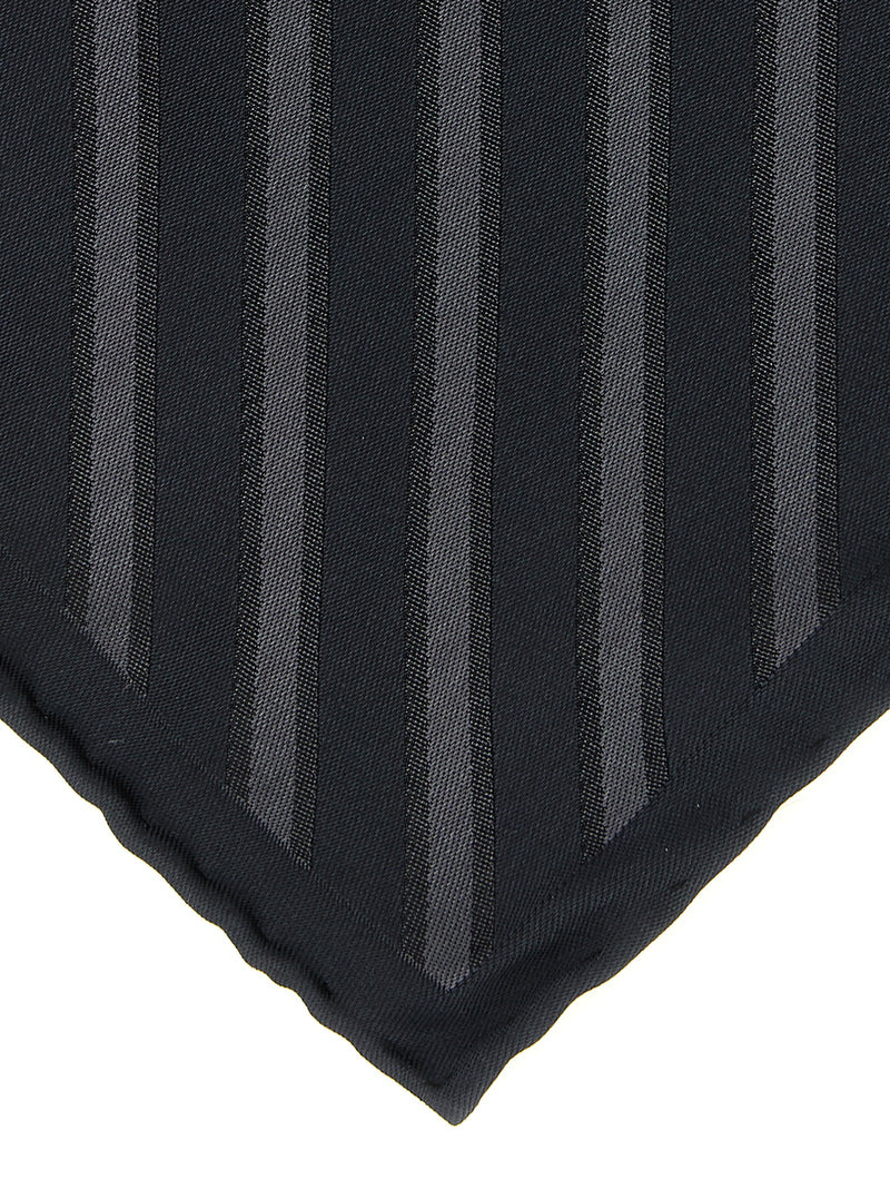 Brunello Cucinelli Gray Silk Pocket Square