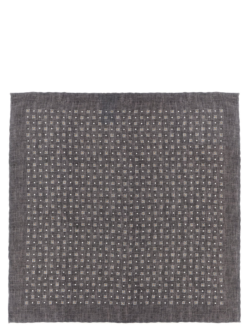 Brunello Cucinelli Gray Silk Accessories