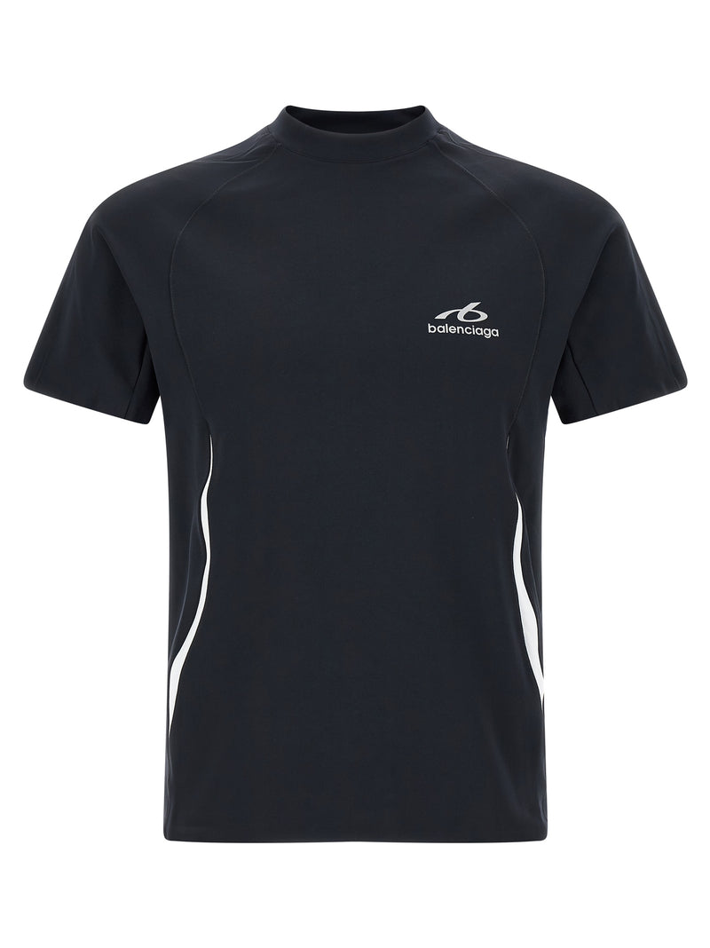 Balenciaga Blue Polyamide T-Shirt