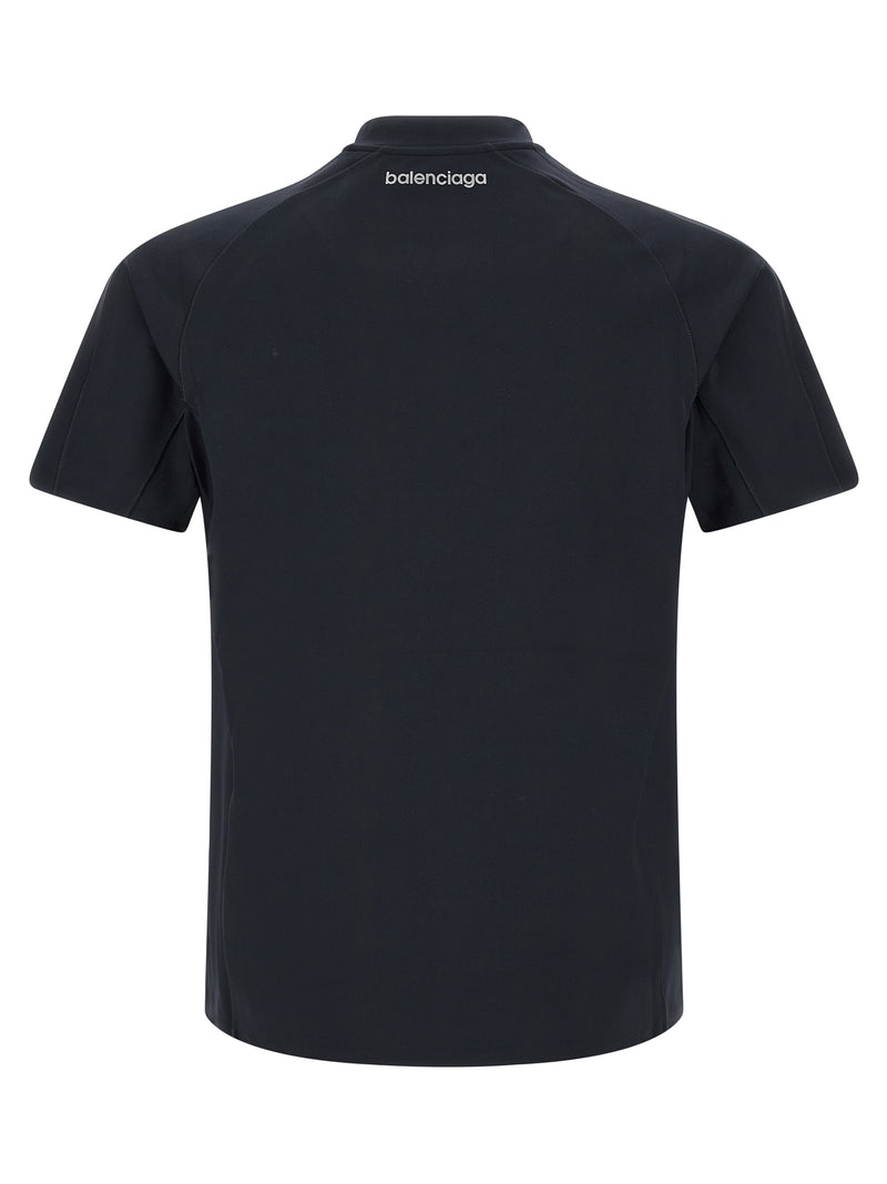 Balenciaga Blue Polyamide T-Shirt