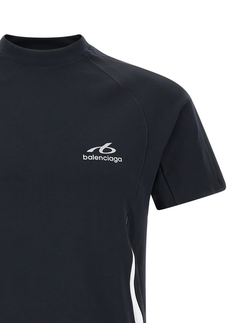 Balenciaga Blue Polyamide T-Shirt