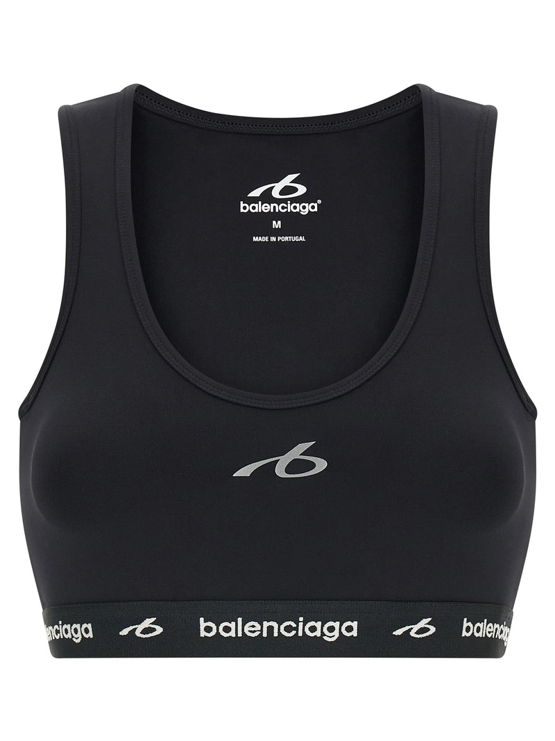 Balenciaga Black Polyamide Sport Bra