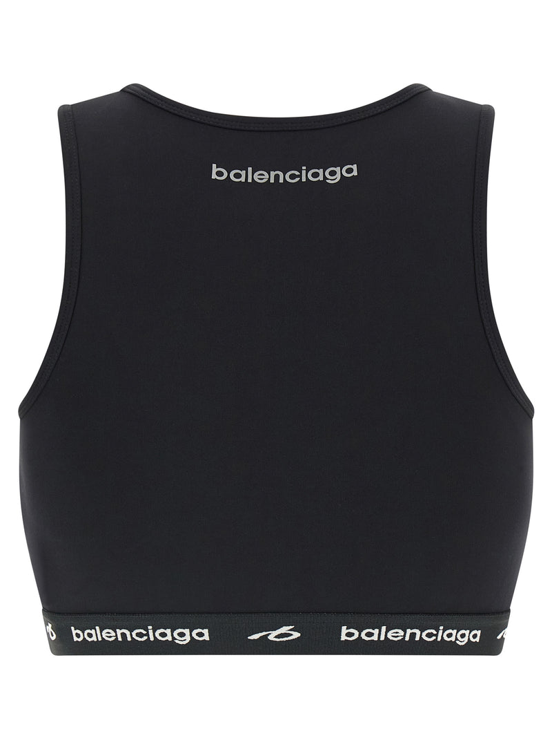 Balenciaga Black Polyamide Sport Bra