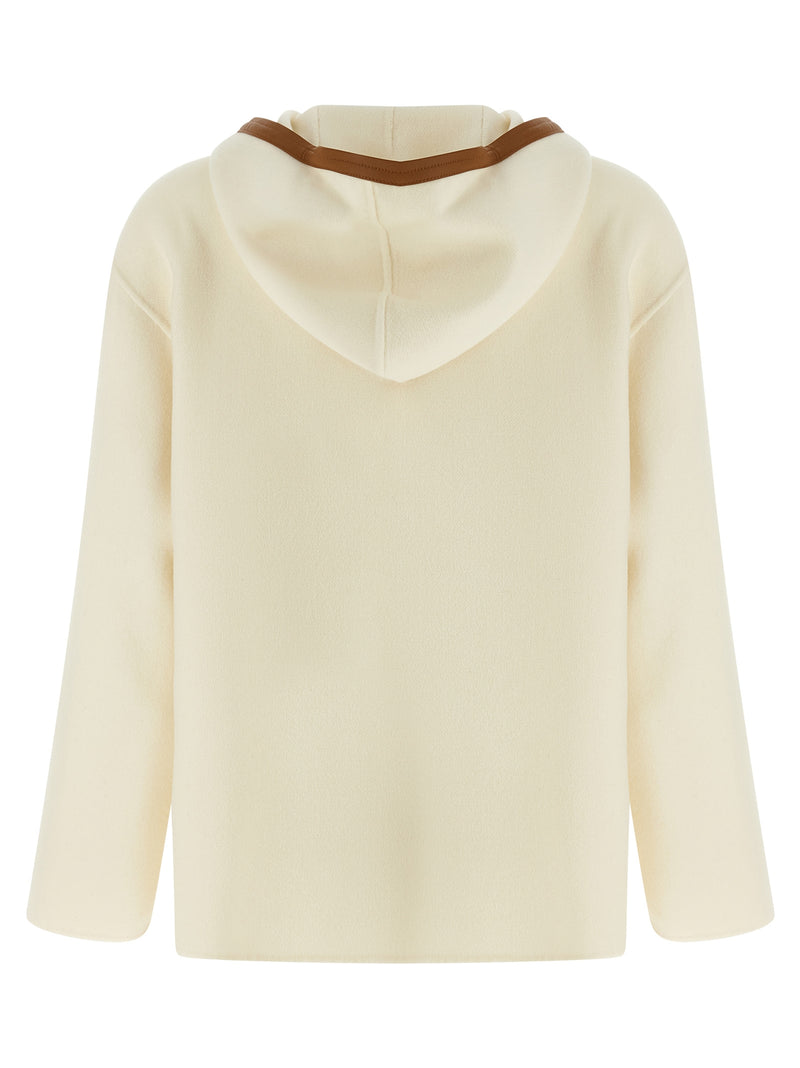 Max Mara White Virgin Wool Coat