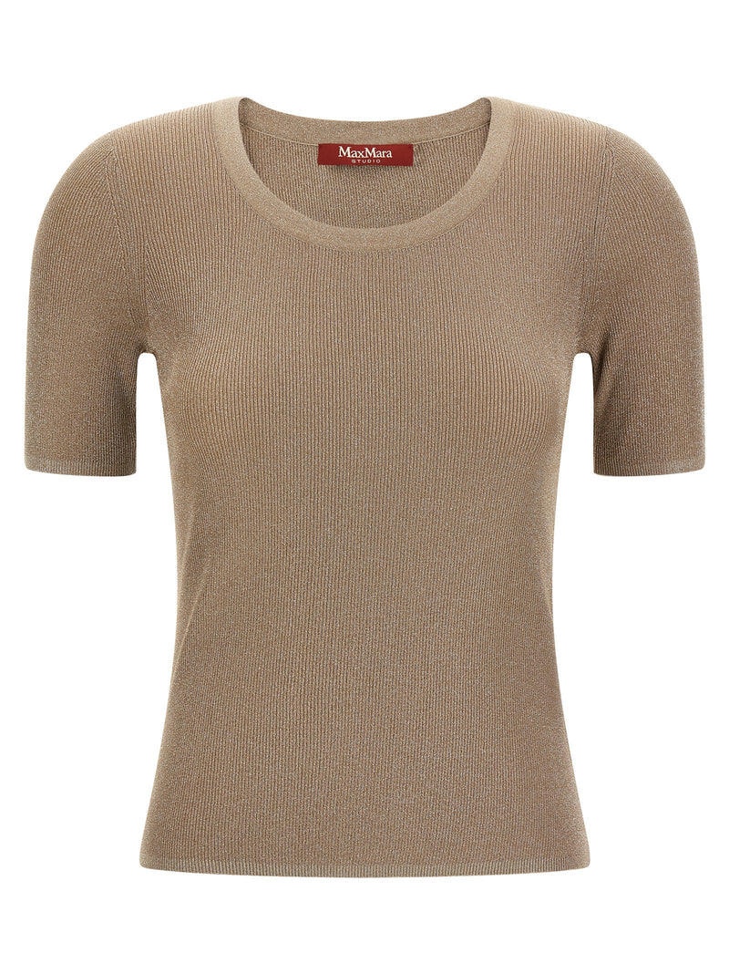 Max Mara Beige Polyamide T-Shirt