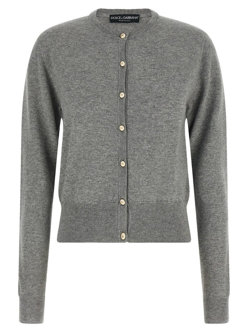 Dolce & Gabbana Gray Cashmere Cardigan