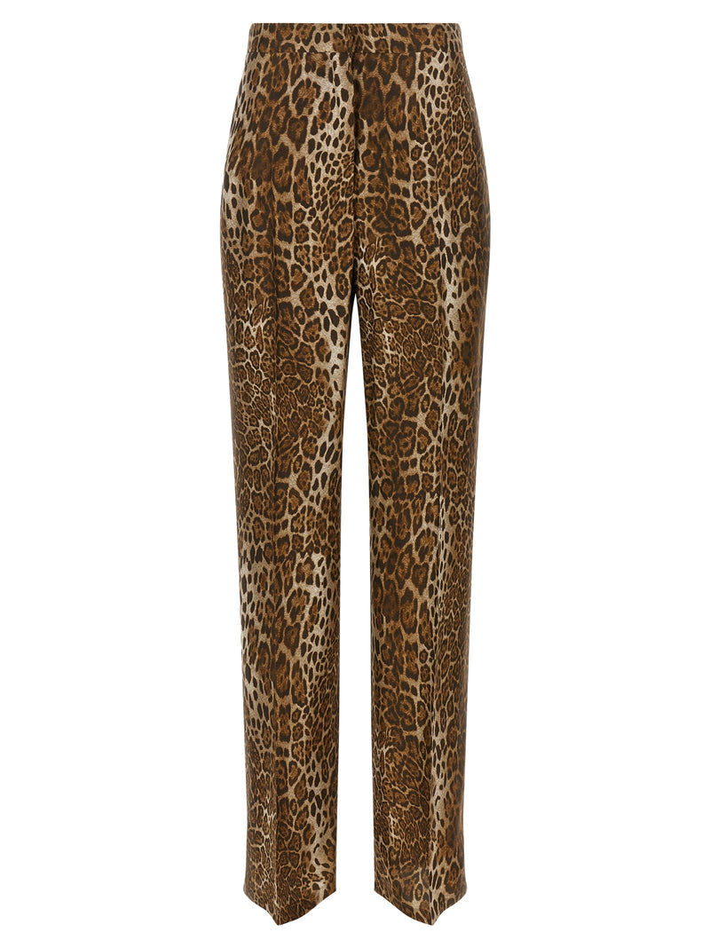 Max Mara Brown Silk Casual Pants