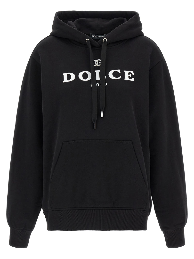 Dolce & Gabbana Black Cotton Hoodie