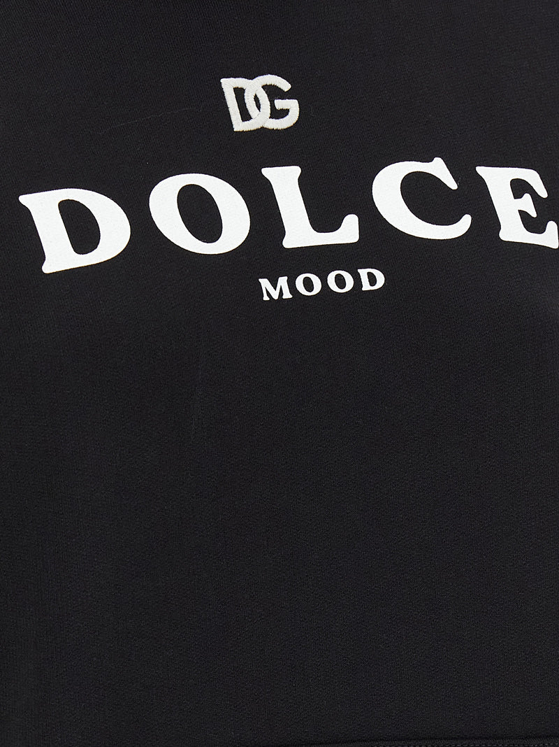 Dolce & Gabbana Black Cotton Hoodie