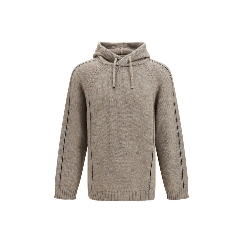 Giorgio Armani Beige Alpaca Vicugna Pacos Sweatshirt