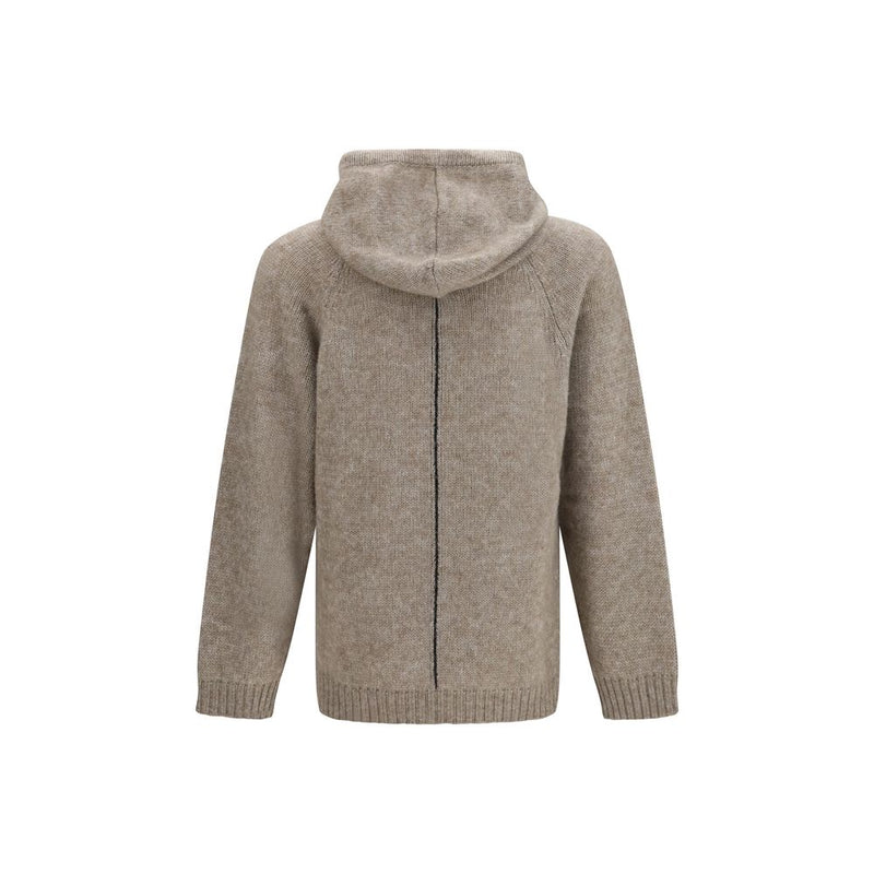 Giorgio Armani Beige Alpaca Vicugna Pacos Sweatshirt