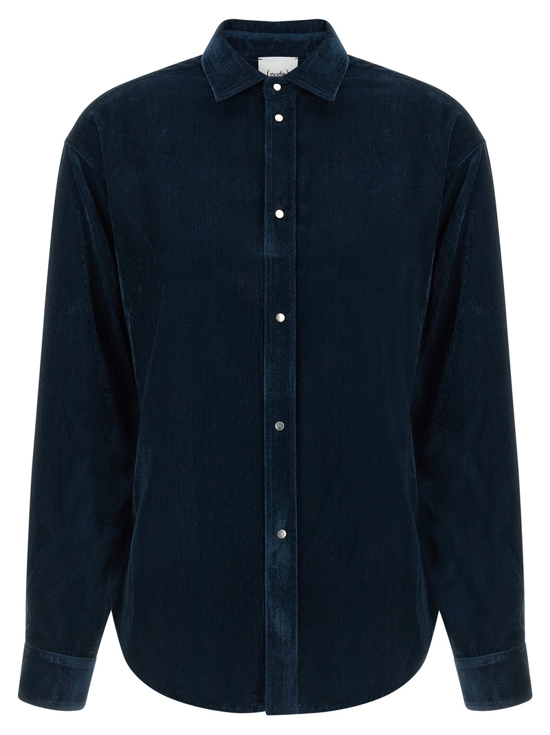 NUDE Blue Viscose Blouse