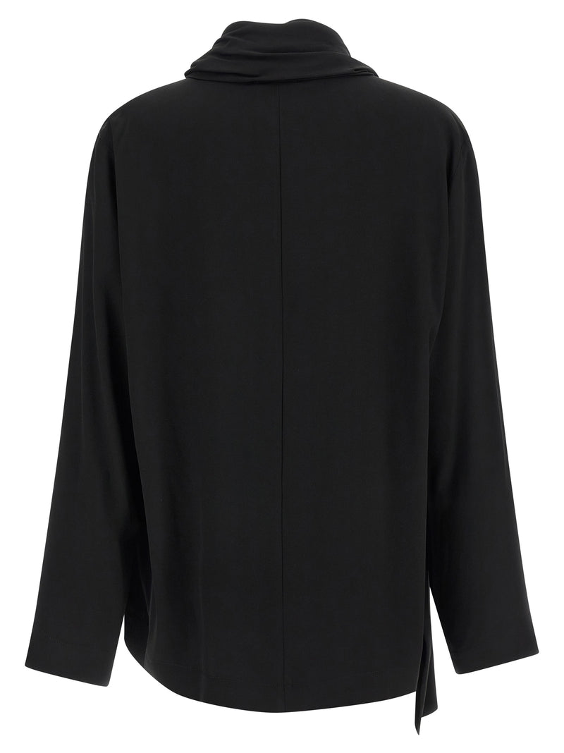 NUDE Black Viscose Blouse