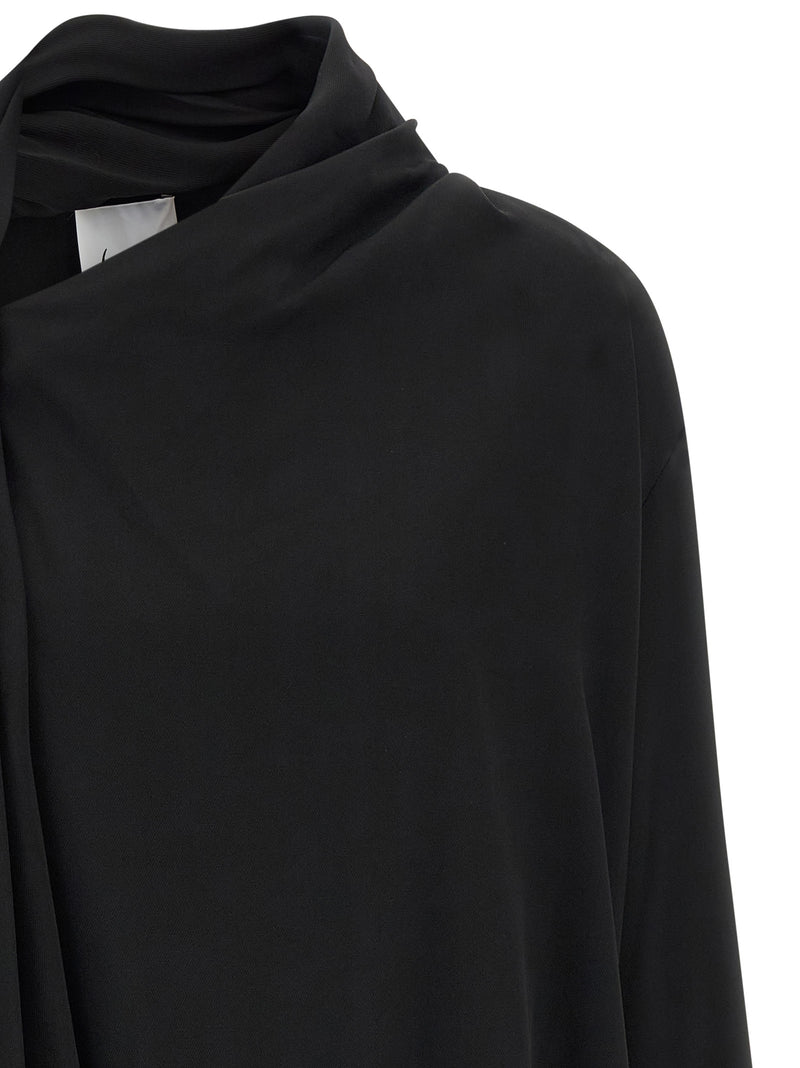 NUDE Black Viscose Blouse