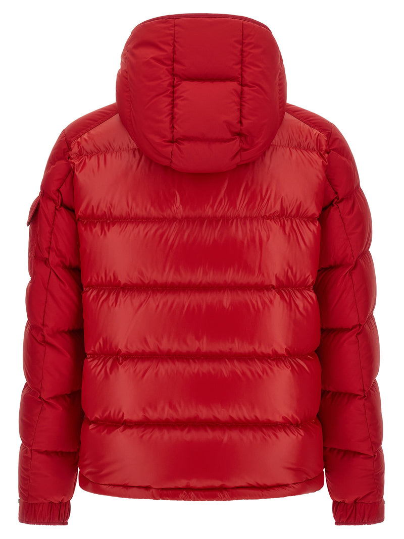 Moncler Red Polyester Full-Length Jacket