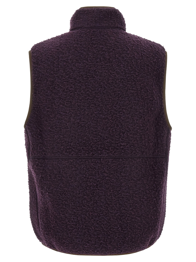 Moncler Purple Polyester Sleeveless Jacket