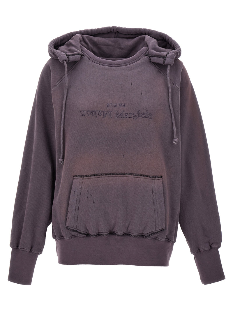 Maison Margiela Purple Cotton Hoodie