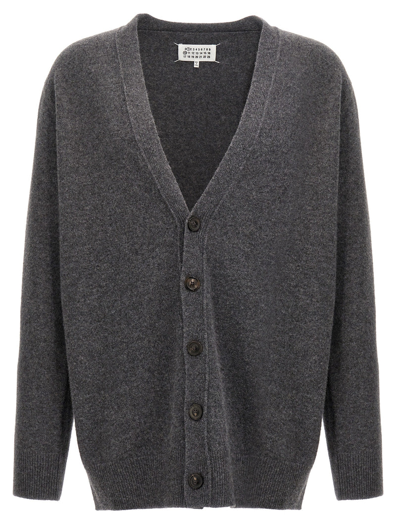 Maison Margiela Gray Wool Cardigan