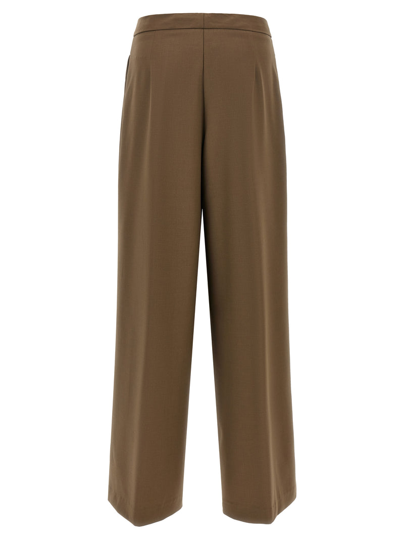 NUDE Brown Wool Pants