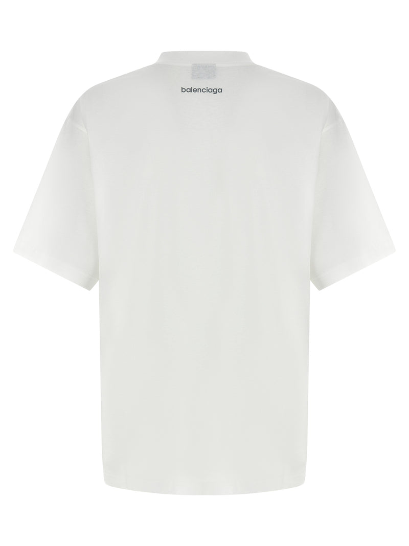 Balenciaga White Cotton T-Shirt