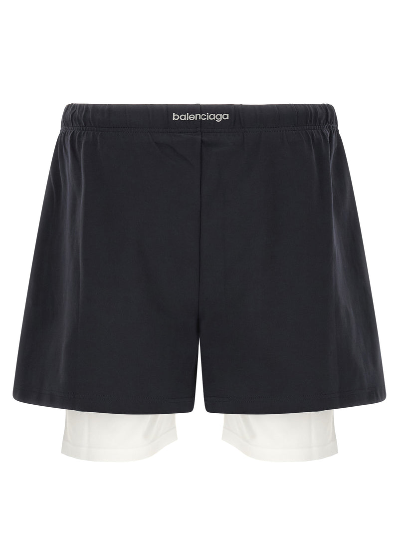 Balenciaga Bicolor Polyamide Bermuda Shorts