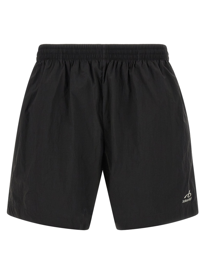 Balenciaga Black Polyamide Shorts