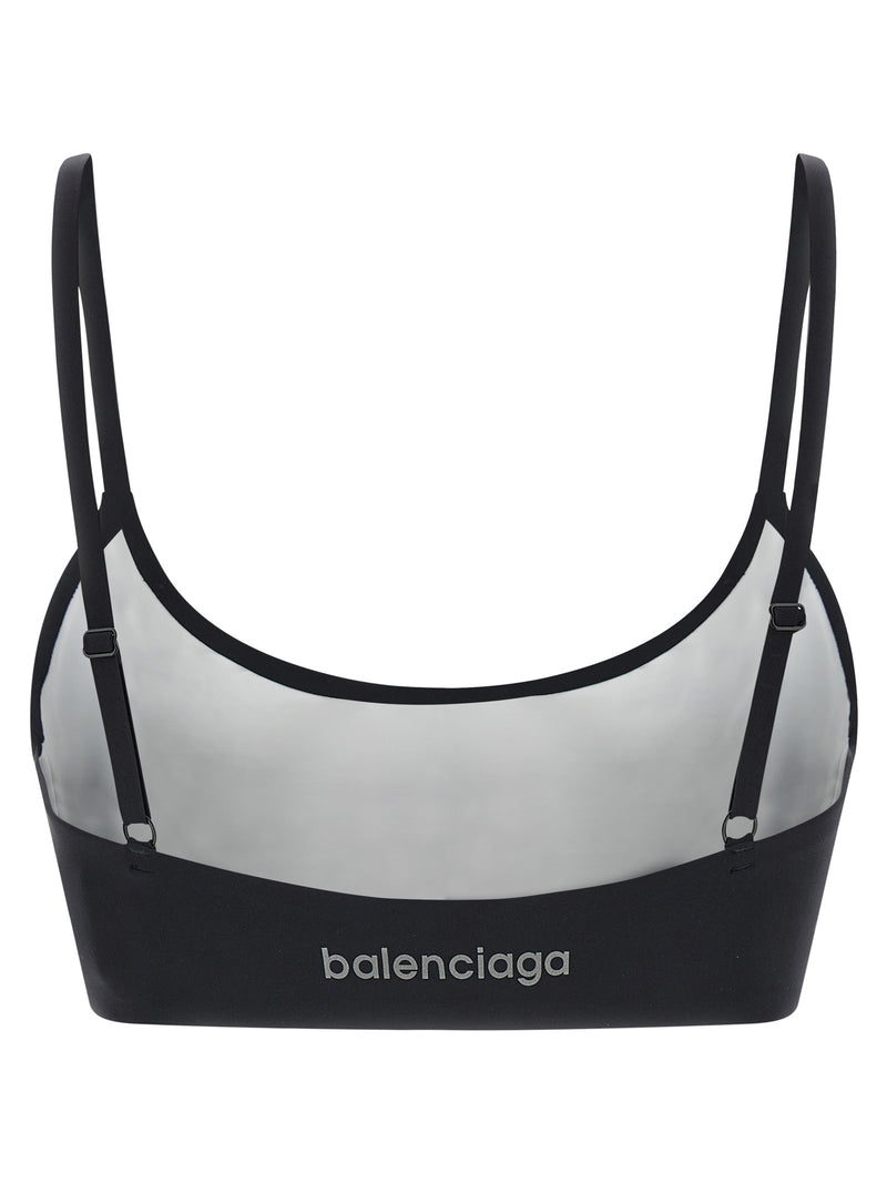 Balenciaga Black Polyamide Sport Bra