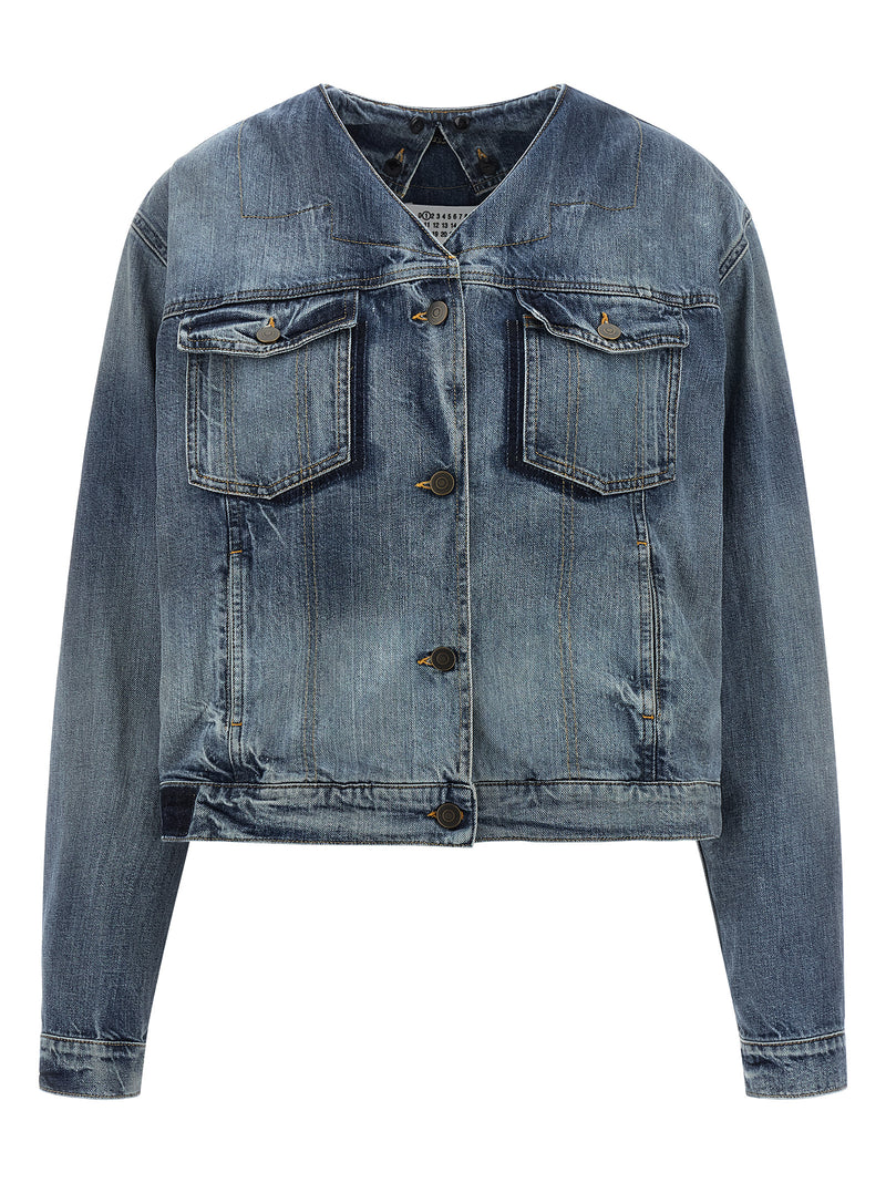 Maison Margiela Blue Cotton Denim Jacket
