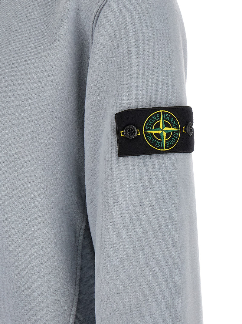 Stone Island Gray Cotton Sweatshirt