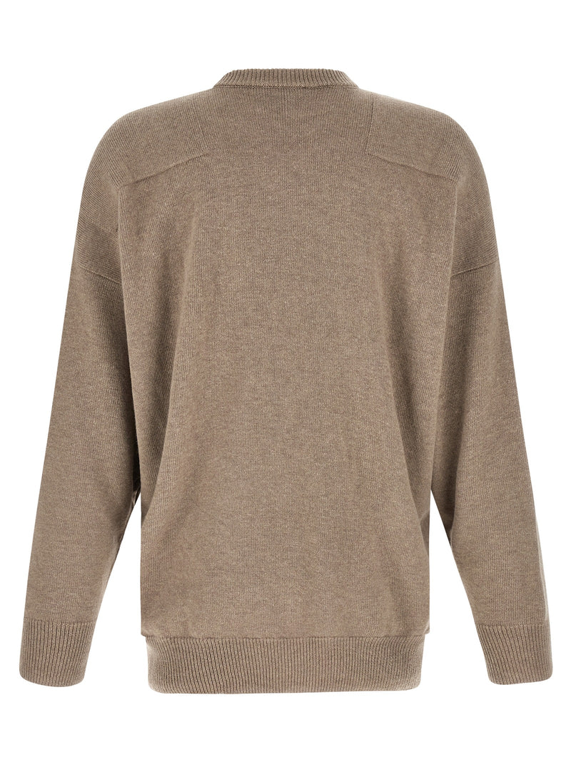 Jil Sander Beige Wool Cardigan